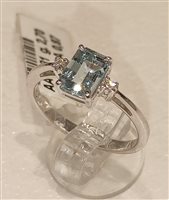 Anello Masini Donna in Oro bianco Acquamarina 0.87 Ct AA0331 - AA0331